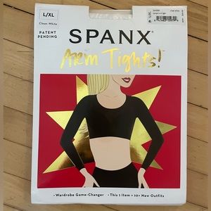 NWT Spanx L/XL white opaque arm tights